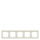 DELTA style. titanium white frame 5-fold. 366x 82 mm