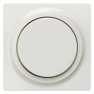 DELTA i-system titanium white Cover plate for dimmer with rotary knob 55x 55 mm