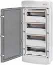 ECH-48PT-s distribution box 48 modules surface mounting with transparent door IP65 PE/N