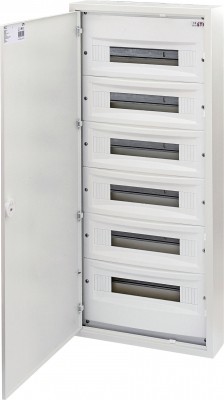 Щит металлический WRP18-6 (6х18 мод., 108мод., пластик. фальш-панель, IP30, наружн. исп.)