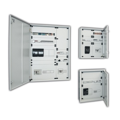 Flush-mounted enclosure IP42. empty. class I.RAL70