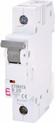Авт. выключатель ETIMAT 6 1p B 25А (6 kA)