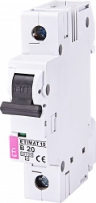 Авт. выключатель ETIMAT 10  1p B 20А (10 kA)