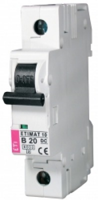 ETIMAT10 1P 6kA B 20A DC miniature circuit breaker