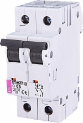 ETIMAT10 2P 6kA C 63A  miniature circuit breaker
