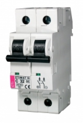 ETIMAT10 2P 6kA C 32A DC miniature circuit breaker