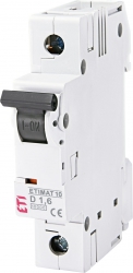 ETIMAT10 1P 10kA D 1,6A  miniature circuit breaker
