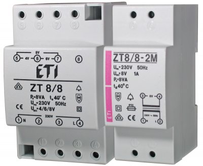 Zt 8/8 bell transformer