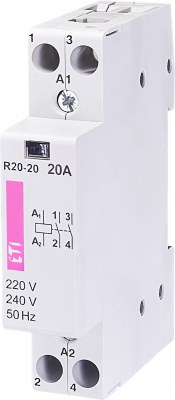 R 20-20 230V modulārais kontaktors 20A 2NO 230V