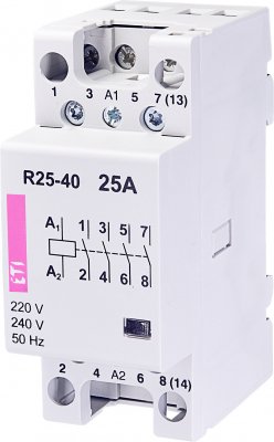 R 25-40 230V modulārais kontaktors 25A 4NO 230V