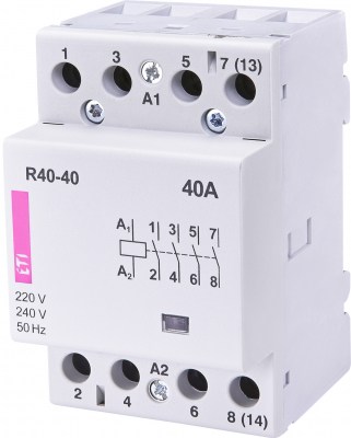 R 40-40 230V modulārais kontaktors 40A 4NO 230V