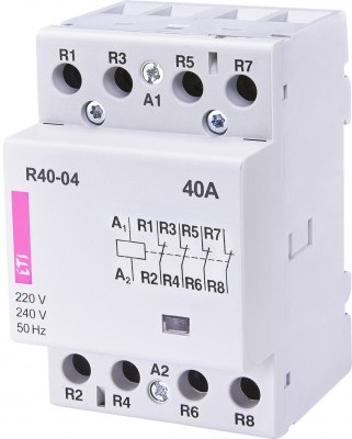 R 40-04 230V modulārais kontaktors 40A 4NC 230V