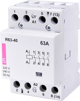 R 63-40 230V modulārais kontaktors 63A 4NO 230V
