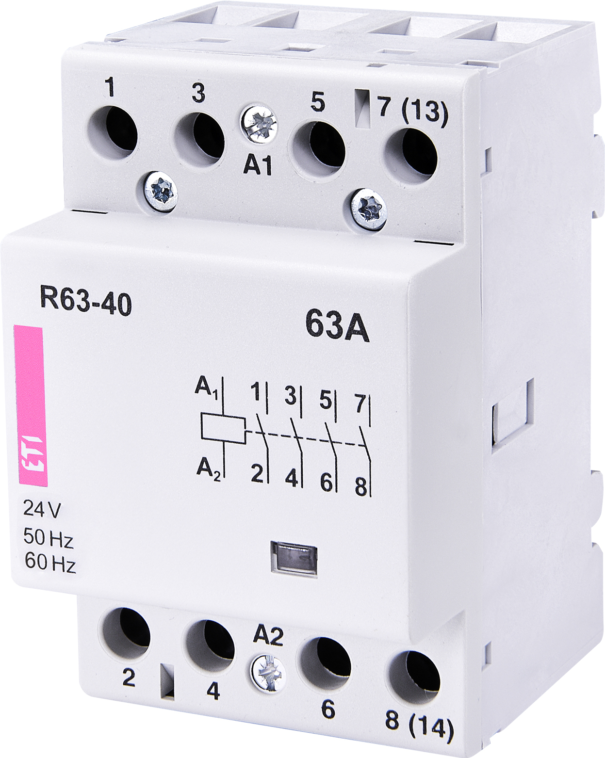 R 63-40 24V modulārais kontaktors 63A 4NO 24V