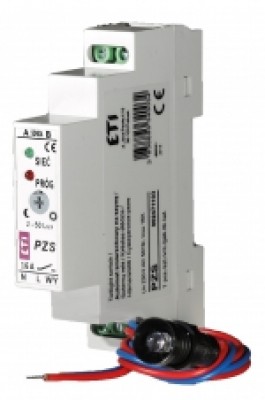 PZS krēslas slēdzis 230V, 16A, 2 - 200lx, 1NO, 20s laika aizture