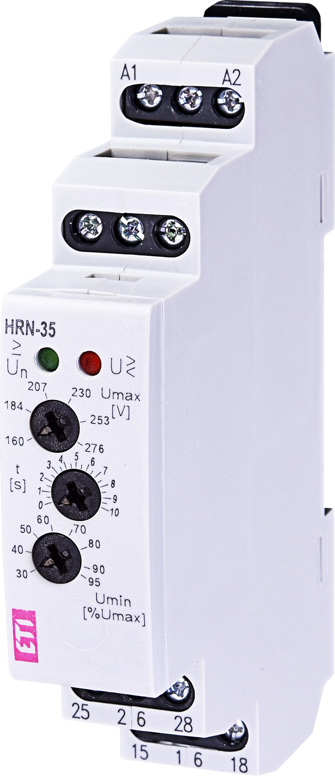 HRN-35 vienfāzes sprieguma relejs 2 pārsl. kont;  160-276V;