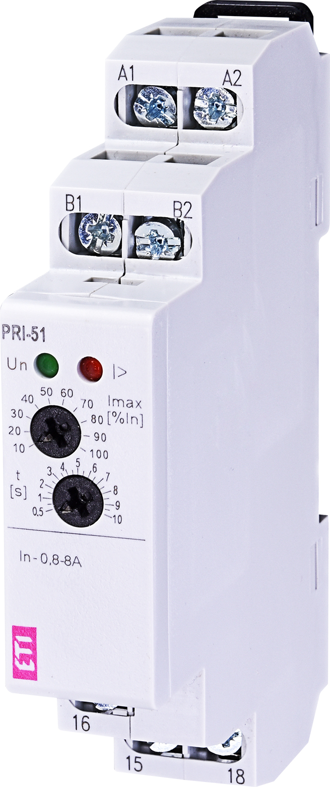 Реле контроля потр. тока PRI-51/8 (0,8..8A) (1x8A_AC1)
