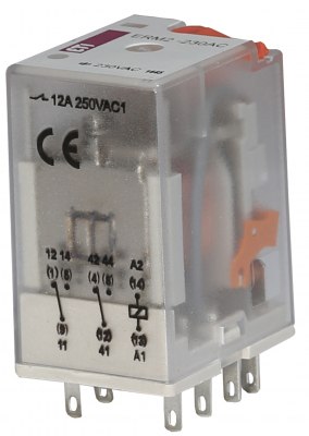 ERM2-230AC starpposma relejs 230 V AC, 2 x CO (12A, AC1)