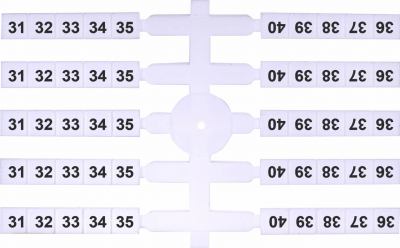 Маркировочная табличка (200шт.) EO3 (31-40)