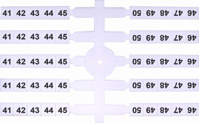 41-50 (EO3) Marķ. plast. tabula  E03 - 4,8x5 mm