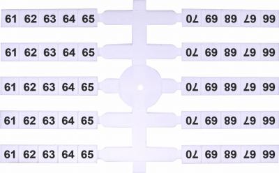 61-70 (EO3) Marķ. plast. tabula  E03 - 4,8x5 mm