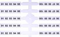 Маркировочная табличка (200шт.) EO3 (91-100)