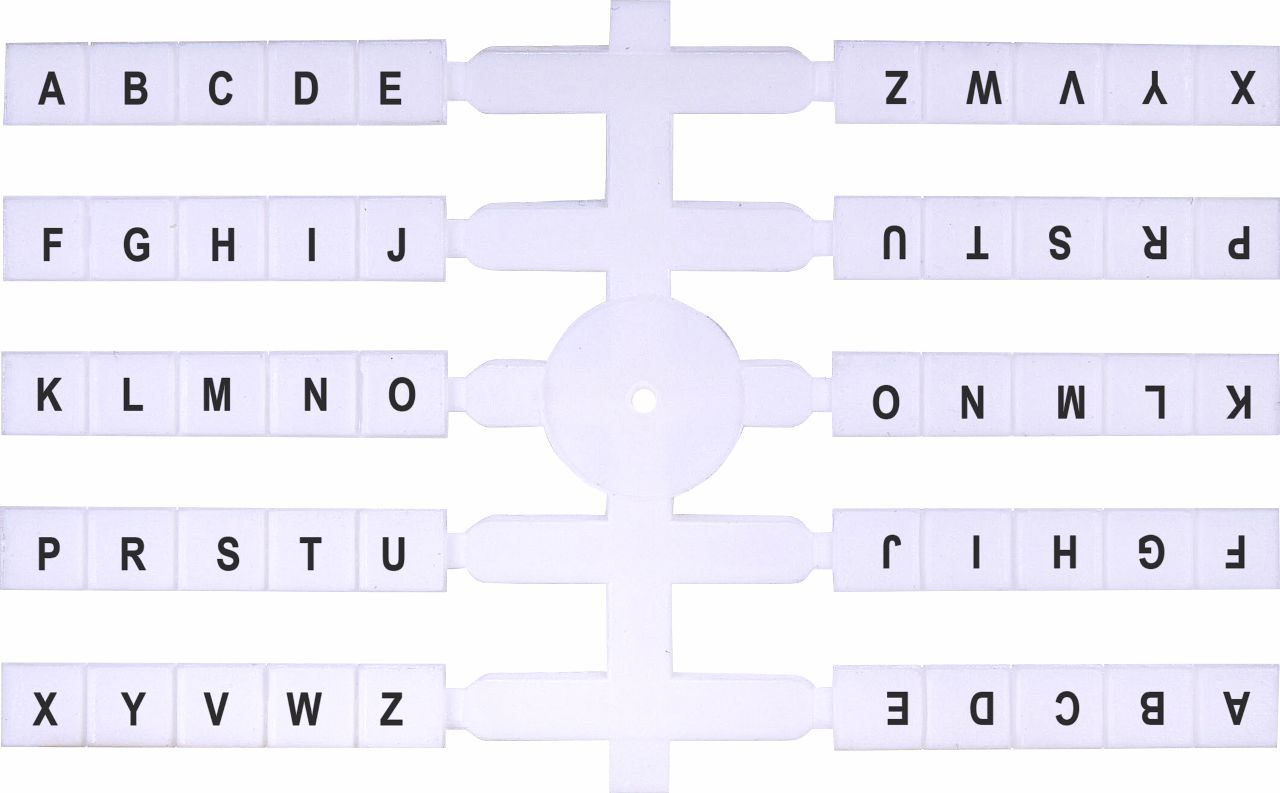 Маркировочная табличка (200шт.) EO3 (алфавитная a-z)