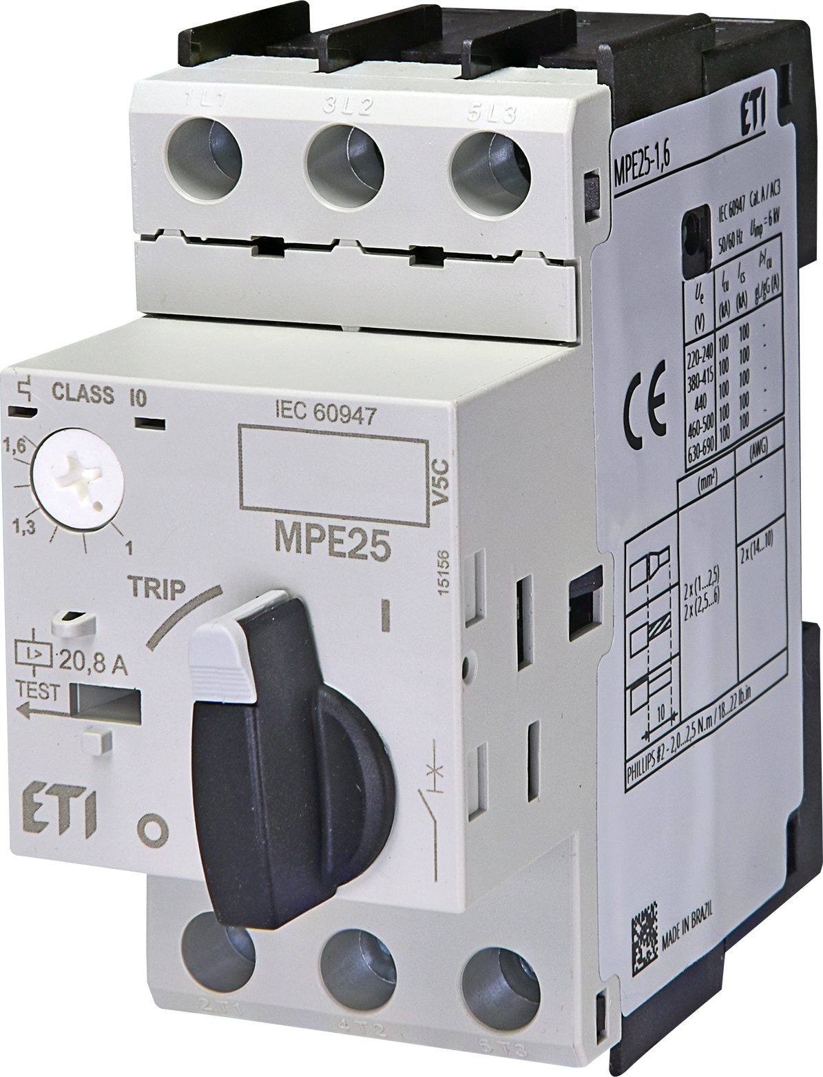 MPE25-1,6 mot.protec.circuit breaker