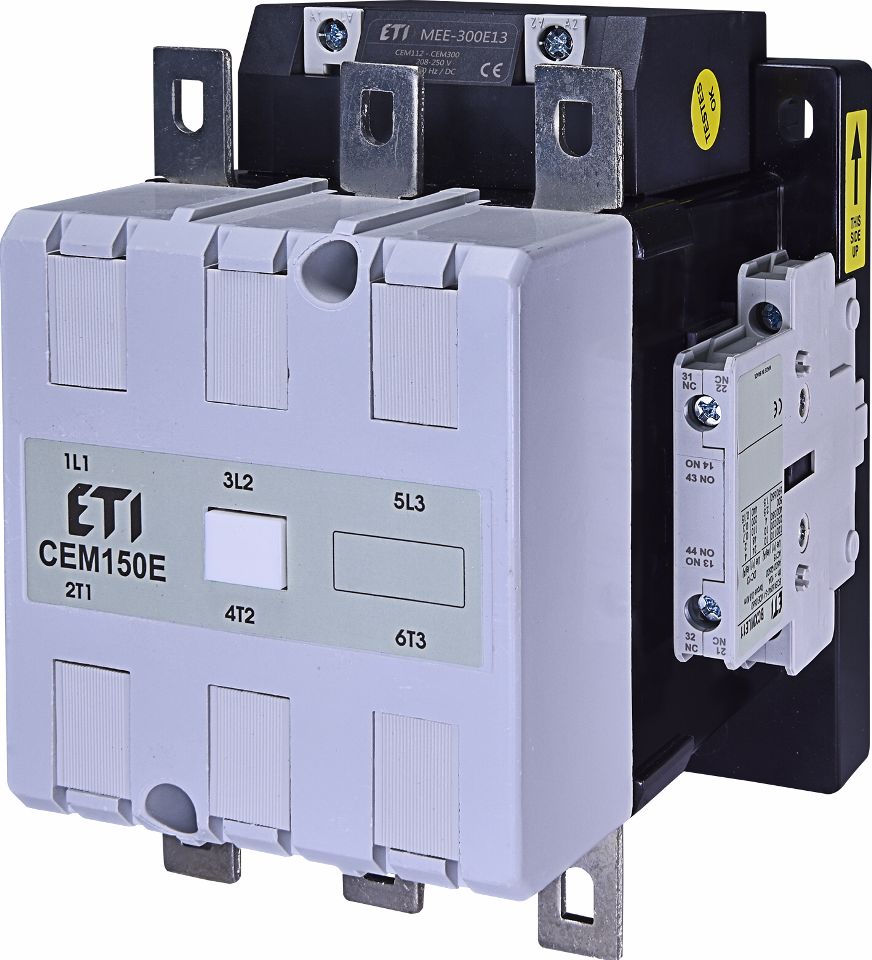 CEM150E.22-250V kontaktors 250V AC3 75kW 150A 3NO +2NC 2NO palīgkont.