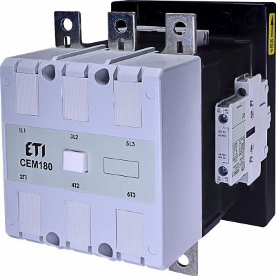 CEM180.22-230V-50/60Hz kontaktors 230V AC3 90kW 180A 3NO +2NC 2NO palīgkont.