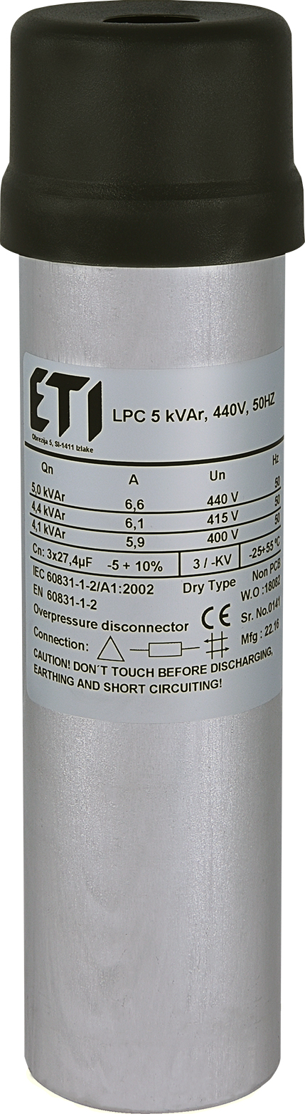 LPC 5 kVAr, 440V, 50HZ condenser