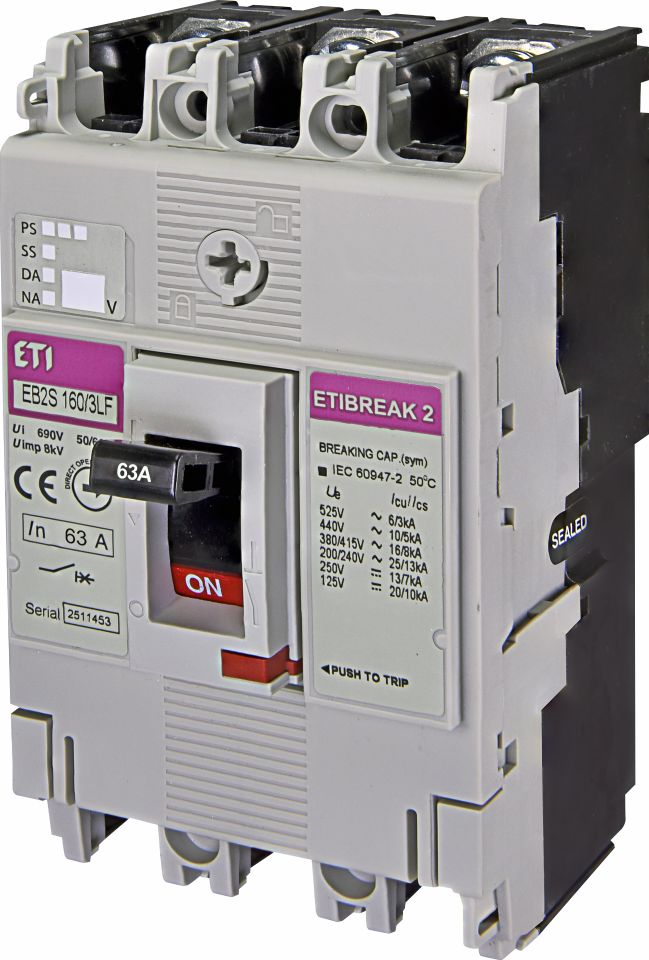 EB2S 160/3LF 63A 3p molded case circuit breaker