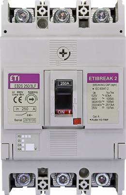 EB2S 250/3LF 250A 3p rūpn. automāts bez reg., 16kA