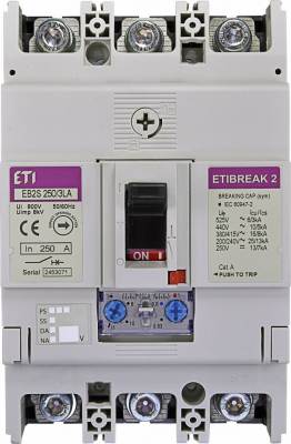 EB2S 250/3LA 250A 3p rūpn. automāts ar reg., 16kA