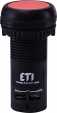 Кнопка монобл. утопл. ECF-11-R (1NO+1NC, красная)