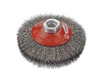 Brush D100x10xM14 crimped wire,bevel form