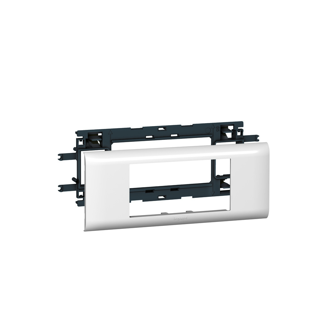 Mosaic support - for adaptable DLP cover depth 65 mm - 4 modules
