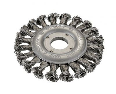 Brush D125x22 knotted wire,wheel form