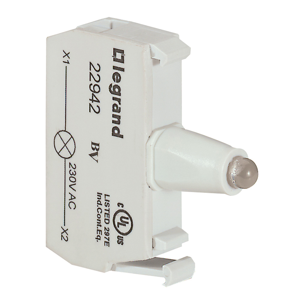 Блок подсветки для индикаторных кнопок и диффузоров - Osmoz - для комплектации - под винт - 230 В~ - зеленый