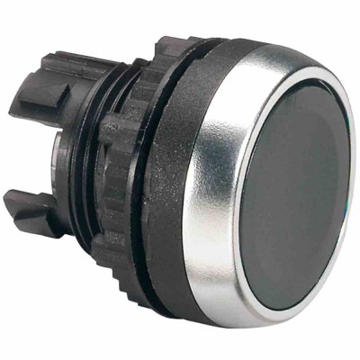 Osmoz non illuminated spring return head - flush - black