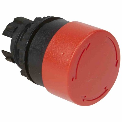 Osmoz non illuminated stay-put mushroom head - push-turn - red ?O32