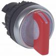 Osmoz illum std handle selector switch - 2 stay-put positions (0-12h) - red