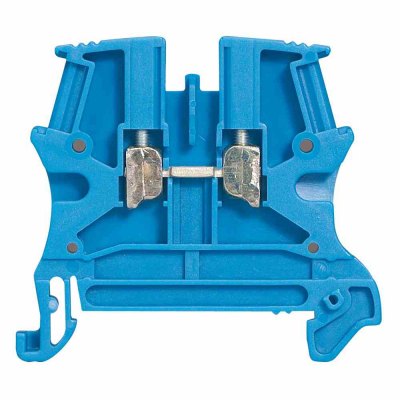 Terminal block Viking 3 - screw - 1 connect - 1 entry/1 outlet - pitch 6 - blue
