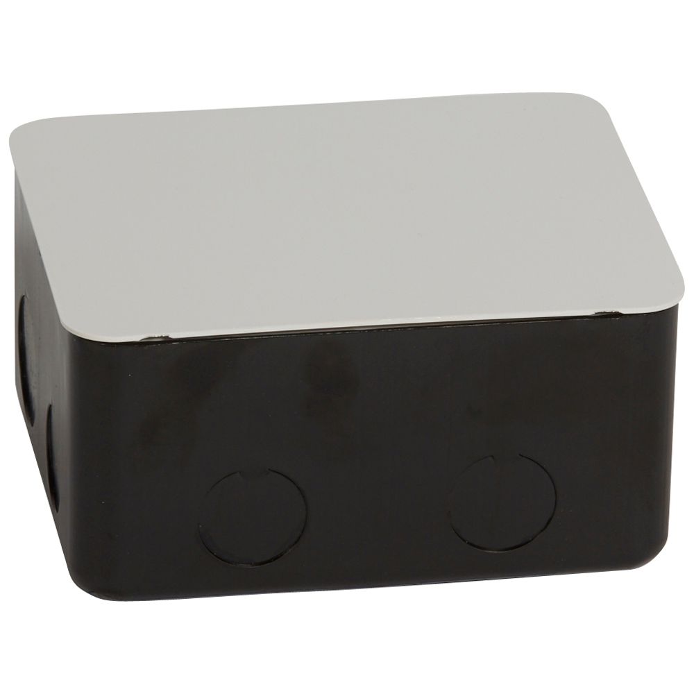 Metal flush-mounting box for installation in concrete floor - 4 modules