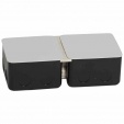 Metal flush-mounting box for installation in concrete floor - 2 x 3 modules
