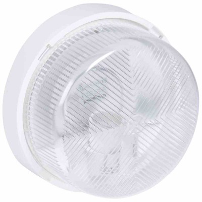 Pl.lampa Round IP44 100W E27   Poliycarbonat
