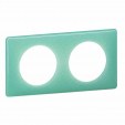 2 GANG PLATE TURQUOISE 50S