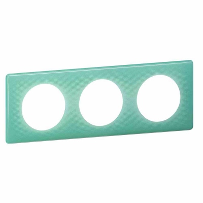 3 GANG PLATE TURQUOISE 50S