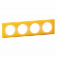 4 GANG PLATE YELLOW 00S
