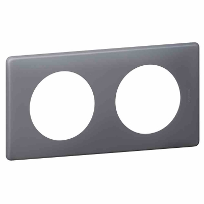 2 GANG PLATE SCHISTE